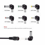 Alimentation à tension réglable C5 3-12V 12W, adaptateur secteur multifonction avec embouts DC, prise US, prise UK, prise EU