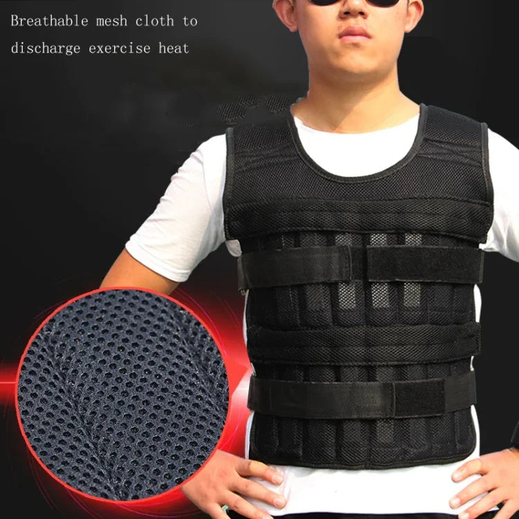Gilet sportif avec sangles de poids pour jambes et bras Équipement d'entraînement de musculation, Spécifications : Gilet 1kg, Gilet 3kg, Gilet 5kg, Gilet 10kg, Gilet 15kg, Costume 10kg, Costume 15kg