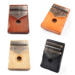 Kalimba à 17 notes pour débutants, piano à pouces, marron, kit marron, jaune, kit jaune, en bois, kit en bois, noir, kit noir
