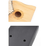 Kalimba à 17 notes pour débutants, piano à pouces, marron, kit marron, jaune, kit jaune, en bois, kit en bois, noir, kit noir