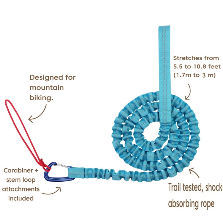 Corde de remorquage pour vélo ZXCQYS-L, corde de traction parent-enfant portable pour VTT, corde de remorquage ZXCQYS-L