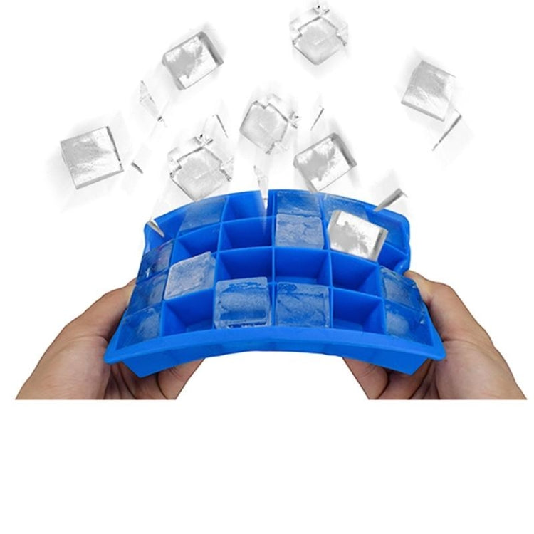 Moule à glaçons en silicone à 24 cavités, forme carrée, pour glaçons, sucettes glacées, crème glacée, 24 cavités (vert herbe), 24 cavités (rose vif)