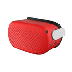Coque de protection en silicone étanche, anti-poussière et antichute pour lunettes VR Meta Quest, Noir, Blanc, Rouge, Vert Lumineux