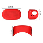 Coque de protection en silicone étanche, anti-poussière et antichute pour lunettes VR Meta Quest, Noir, Blanc, Rouge, Vert Lumineux