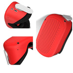 Coque de protection en silicone étanche, anti-poussière et antichute pour lunettes VR Meta Quest, Noir, Blanc, Rouge, Vert Lumineux