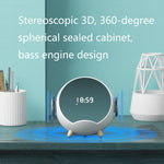 Mini enceinte Bluetooth sans fil multifonction de bureau avec chargeur intelligent, réveil et support téléphone