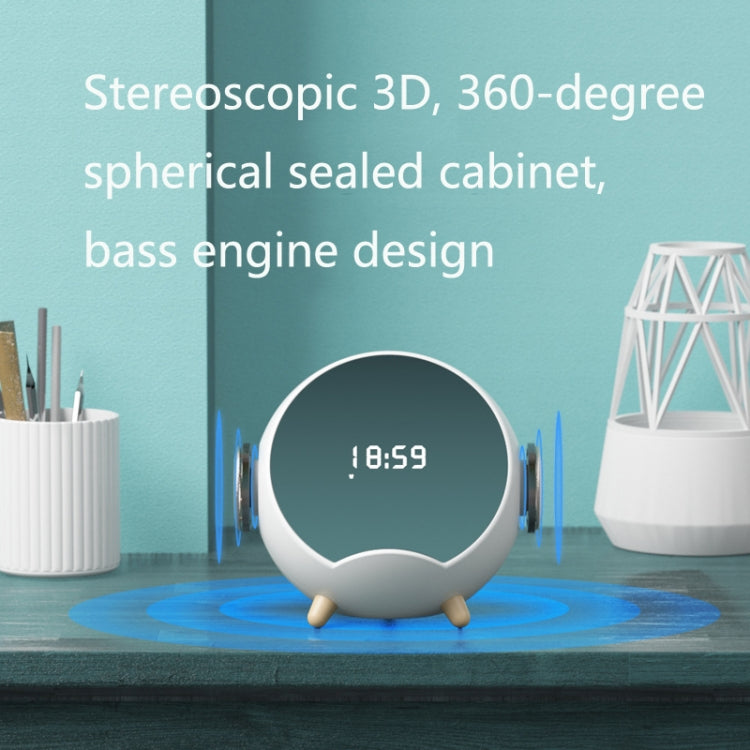 Mini enceinte Bluetooth sans fil multifonction de bureau avec chargeur intelligent, réveil et support téléphone