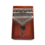 Piano à doigts 17 notes pour débutant, kalimba tête de cerf, piano à pouces
