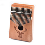 Piano à doigts 17 notes pour débutant, kalimba tête de cerf, piano à pouces