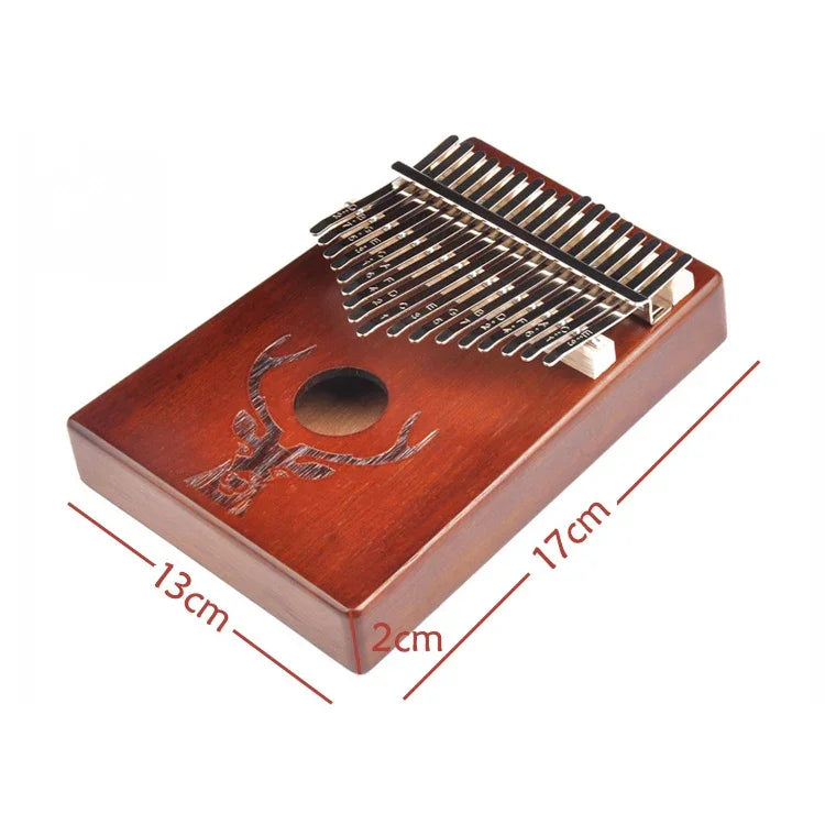 Piano à doigts 17 notes pour débutant, kalimba tête de cerf, piano à pouces