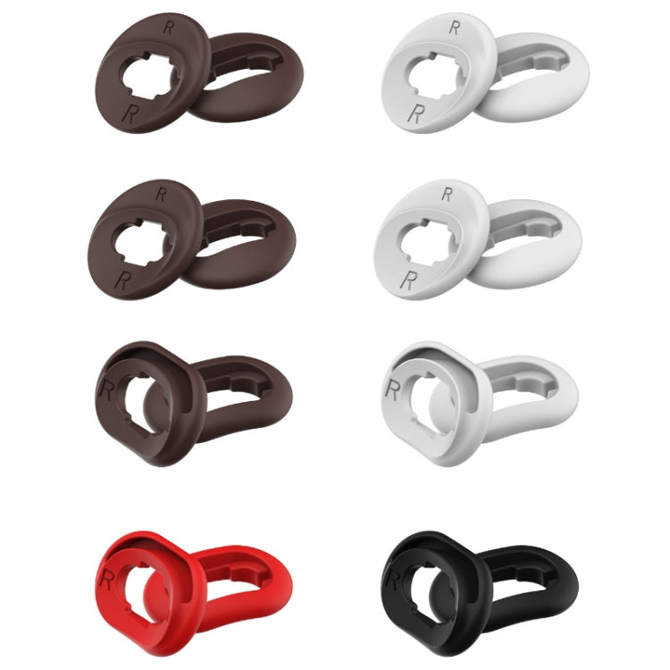 2 Ensembles d'Embouts d'écouteurs en Silicone Bluetooth pour Samsung Galaxy Buds Live, Noir-2 Paires, Rouge-2 Paires, Marron-2 Paires, Blanc-2 Paires
