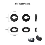 2 Ensembles d'Embouts d'écouteurs en Silicone Bluetooth pour Samsung Galaxy Buds Live, Noir-2 Paires, Rouge-2 Paires, Marron-2 Paires, Blanc-2 Paires