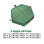 Bâche hexagonale en tissu Oxford 210D pour bac à sable, anti-UV, anti-poussière et imperméable, 230x200cm, 180x150cm, 140x110cm