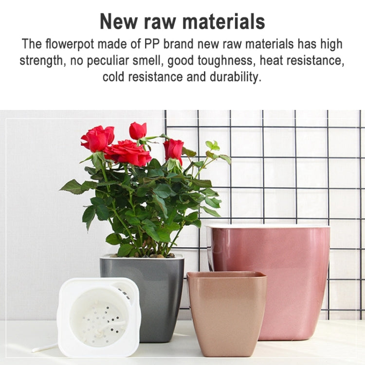 Pot de fleurs en plastique coloré imitation métal pour stockage d'eau, G109 Pot moyen, G105 Petit pot