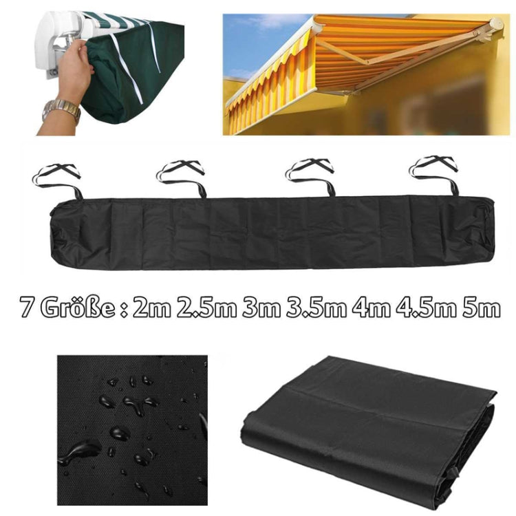 Housse de protection rétractable imperméable et anti-poussière pour auvent de terrasse, 2m, 2,5m, 3m, 3,5m, 4m, 4,5m, 5m
