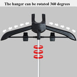 Support de repassage suspendu 3 en 1 de 1,6 m, cintre, tringle télescopique en métal, fixation de tringle en métal