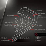 Gadget EDC extérieur, outil d'urgence multifonction porte-clés, outil d'urgence EDC