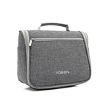 YOBAN Trousse de Toilette Suspendue Multifonctionnelle Grande Capacité pour Voyage, Imperméable, Gris, Rouge Rose, Bleu Mer
