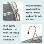 YOBAN Trousse de Toilette Suspendue Multifonctionnelle Grande Capacité pour Voyage, Imperméable, Gris, Rouge Rose, Bleu Mer