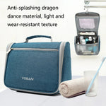 YOBAN Trousse de Toilette Suspendue Multifonctionnelle Grande Capacité pour Voyage, Imperméable, Gris, Rouge Rose, Bleu Mer