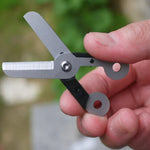 Mini ciseaux en acier inoxydable pour extérieur anti-perte EDC, ciseaux EDC