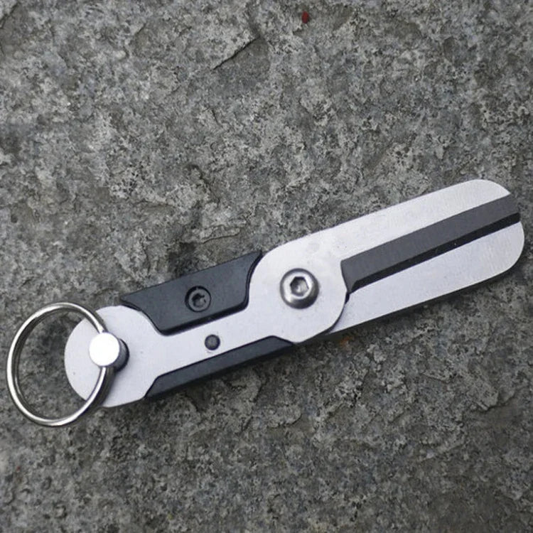Mini ciseaux en acier inoxydable pour extérieur anti-perte EDC, ciseaux EDC