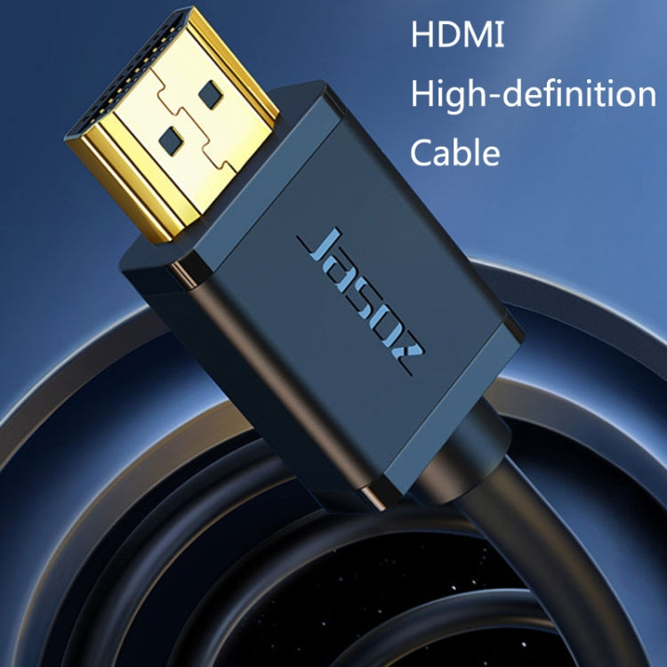 Câble projecteur HDMI 4K haute définition Jasoz, câble vidéo ordinateur à noyau en cuivre sans oxygène, longueur du câble : 0,5m, 1m, 1,5m, 2m, 3m, 5m, 8m, 10m, 12m, 15m, 20m