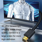 Câble projecteur HDMI 4K haute définition Jasoz, câble vidéo ordinateur à noyau en cuivre sans oxygène, longueur du câble : 0,5m, 1m, 1,5m, 2m, 3m, 5m, 8m, 10m, 12m, 15m, 20m