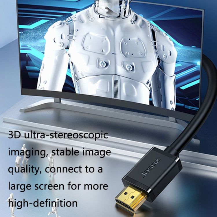 Jasoz 4K HDMI High-Definition Projector Cable Computer Video Cable Oxygen-Free Copper Core, Cable Length:, 8m, 10m, 15m, 20m