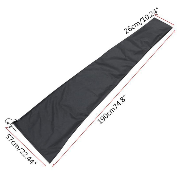 Housse imperméable et anti-poussière pour parasol extérieur, 26x57x190cm, 25x55x230cm