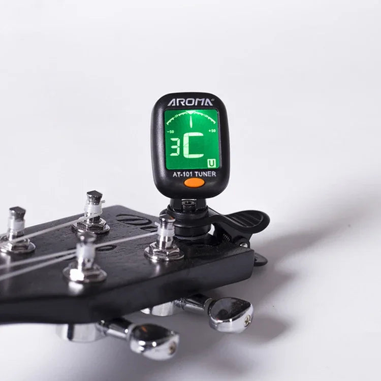 Accordeur électronique multifonction AROMA pour guitare, ukulélé, violon et basse, AT-01A, AT-200D