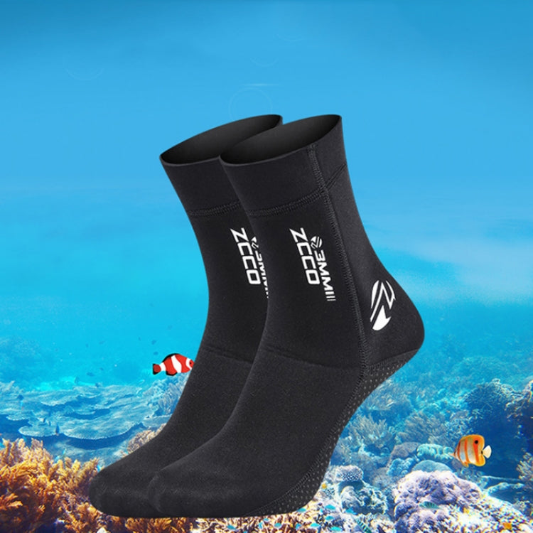 Chaussettes de plongée antidérapantes chaudes ZCCO 3mm, protège-tibias anti-usure, tailles 33-34, 35-36, 37-38, 39-40, 41-42, 43-44, 45-46