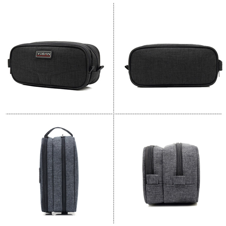 YOBAN Y-1054 Sac de rangement de voyage pour accessoires numériques Multifonctionnel Étanche Câble de données Chargeur Lecteur de cartes Trousse de rangement