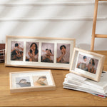 Cadre photo mural en bois avec pendule, double usage, style :, 8 pouces, deux cadres, trois cadres, quatre cadres horizontaux, quatre cadres verticaux