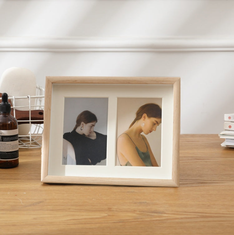 Cadre photo mural en bois avec pendule, double usage, style :, 8 pouces, deux cadres, trois cadres, quatre cadres horizontaux, quatre cadres verticaux