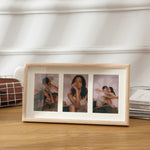 Cadre photo mural en bois avec pendule, double usage, style :, 8 pouces, deux cadres, trois cadres, quatre cadres horizontaux, quatre cadres verticaux