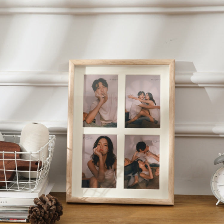 Cadre photo mural en bois avec pendule, double usage, style :, 8 pouces, deux cadres, trois cadres, quatre cadres horizontaux, quatre cadres verticaux