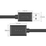 Jasoz USB Male to Female Oxygen-Free Copper Core Extension Data Cable, Colour: Black 0.5m, Black 0.5m, Black 1m, Black 1.5m, Black 2m, Black 3m, Black 5m, Dark Blue 0.5m, Dark Blue 2m, Dark Blue 3m, Dark Blue 5m, Black 8m, Black 10m