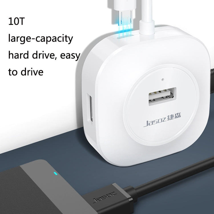 Hub USB2.0 4 ports haute vitesse Jasoz, station d'accueil 1 vers 4, noir 0,3m, noir 0,5m, noir 1,2m, blanc 0,3m, blanc 0,5m, blanc 1,2m