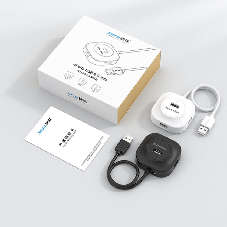 Hub USB2.0 4 ports haute vitesse Jasoz, station d'accueil 1 vers 4, noir 0,3m, noir 0,5m, noir 1,2m, blanc 0,3m, blanc 0,5m, blanc 1,2m