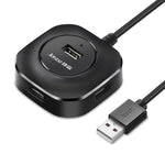 Hub USB2.0 4 ports haute vitesse Jasoz, station d'accueil 1 vers 4, noir 0,3m, noir 0,5m, noir 1,2m, blanc 0,3m, blanc 0,5m, blanc 1,2m