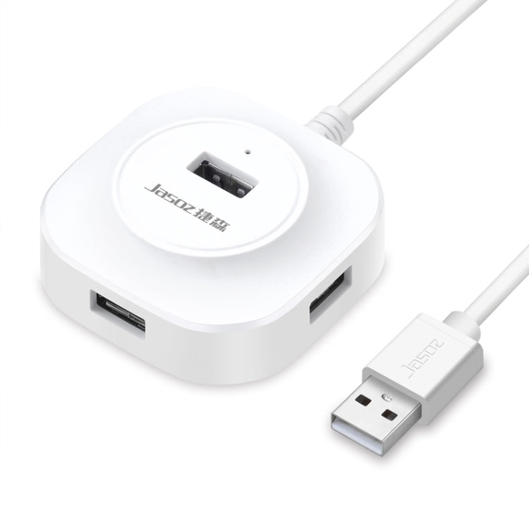 Hub USB2.0 4 ports haute vitesse Jasoz, station d'accueil 1 vers 4, noir 0,3m, noir 0,5m, noir 1,2m, blanc 0,3m, blanc 0,5m, blanc 1,2m
