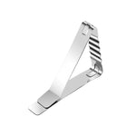 30 PCS Attache Nappe en Acier Inoxydable Pince de Table Triangle Pince Flexible de Pique-nique, 30 PCS (Classique), 30 PCS (Ondulé)