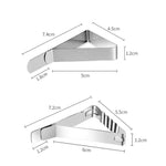 30 PCS Attache Nappe en Acier Inoxydable Pince de Table Triangle Pince Flexible de Pique-nique, 30 PCS (Classique), 30 PCS (Ondulé)