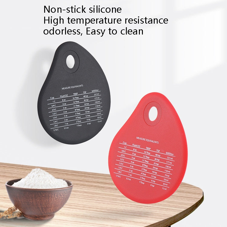 Spatule en silicone, spatule à crème, couteau à beurre, raclette (noir), raclette (rouge)