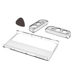 Kit de protection hôte DOBE TNS-1133B + protection anti-chute pour poignées gauche et droite en cristal pour Switch OLED, TNS-1133B (couleur transparente)