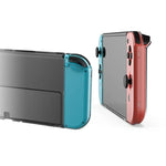 Kit de protection hôte DOBE TNS-1133B + protection anti-chute pour poignées gauche et droite en cristal pour Switch OLED, TNS-1133B (couleur transparente)