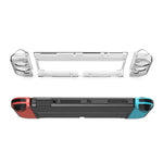 Kit de protection hôte DOBE TNS-1133B + protection anti-chute pour poignées gauche et droite en cristal pour Switch OLED, TNS-1133B (couleur transparente)