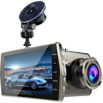 Enregistreur de Conduite Vidéo Avant et Arrière Double Objectif HD 1080P Vision Nocturne Écran 4 pouces, 1080P
