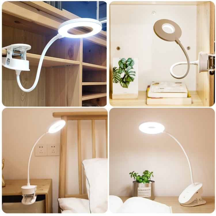 Lampe de Bureau à Pince YAGE YG-8102 2W 18 LED Interrupteur Tactile Gradation 3 Niveaux Protection des Yeux Lumière LED
